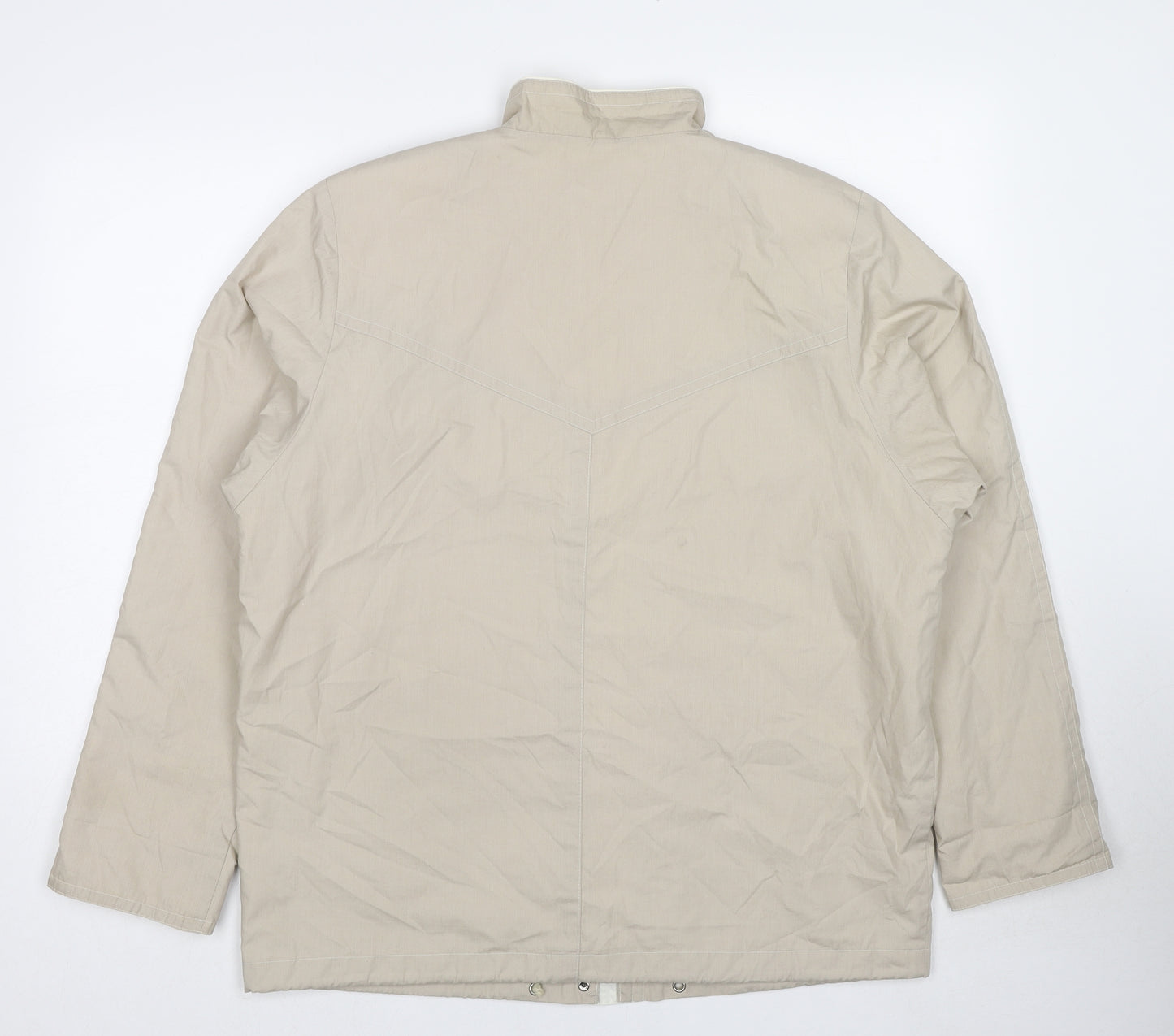 St Michael Womens Beige Jacket Size 16 Zip