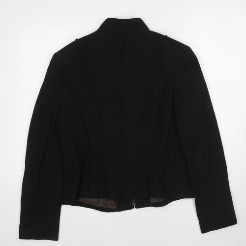Episode Womens Black Jacket Size 14 Zip