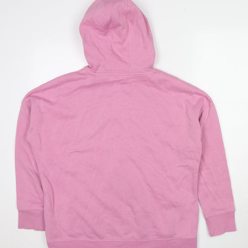Under armour Womens Pink Cotton Full Zip Hoodie Size M Zip