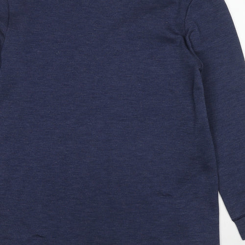 Damart Womens Blue Acrylic Pullover Sweatshirt Size L Pullover