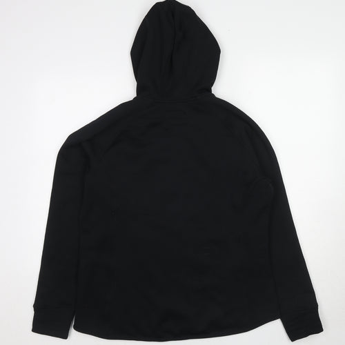 GOODMOVE Womens Black Polyester Full Zip Hoodie Size 18 Zip