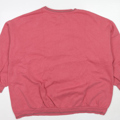 NEXT Womens Pink Cotton Pullover Sweatshirt Size 2XL Pullover - Star