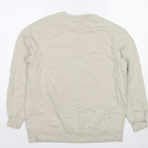 Marks and Spencer Womens Beige Cotton Pullover Sweatshirt Size S Pullover
