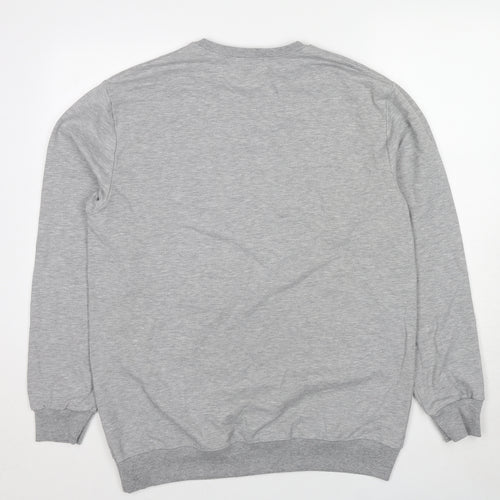 Hann Brooks Womens Grey Cotton Pullover Sweatshirt Size 2XL Pullover