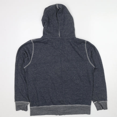 Holmes Womens Blue Cotton Full Zip Hoodie Size M Zip