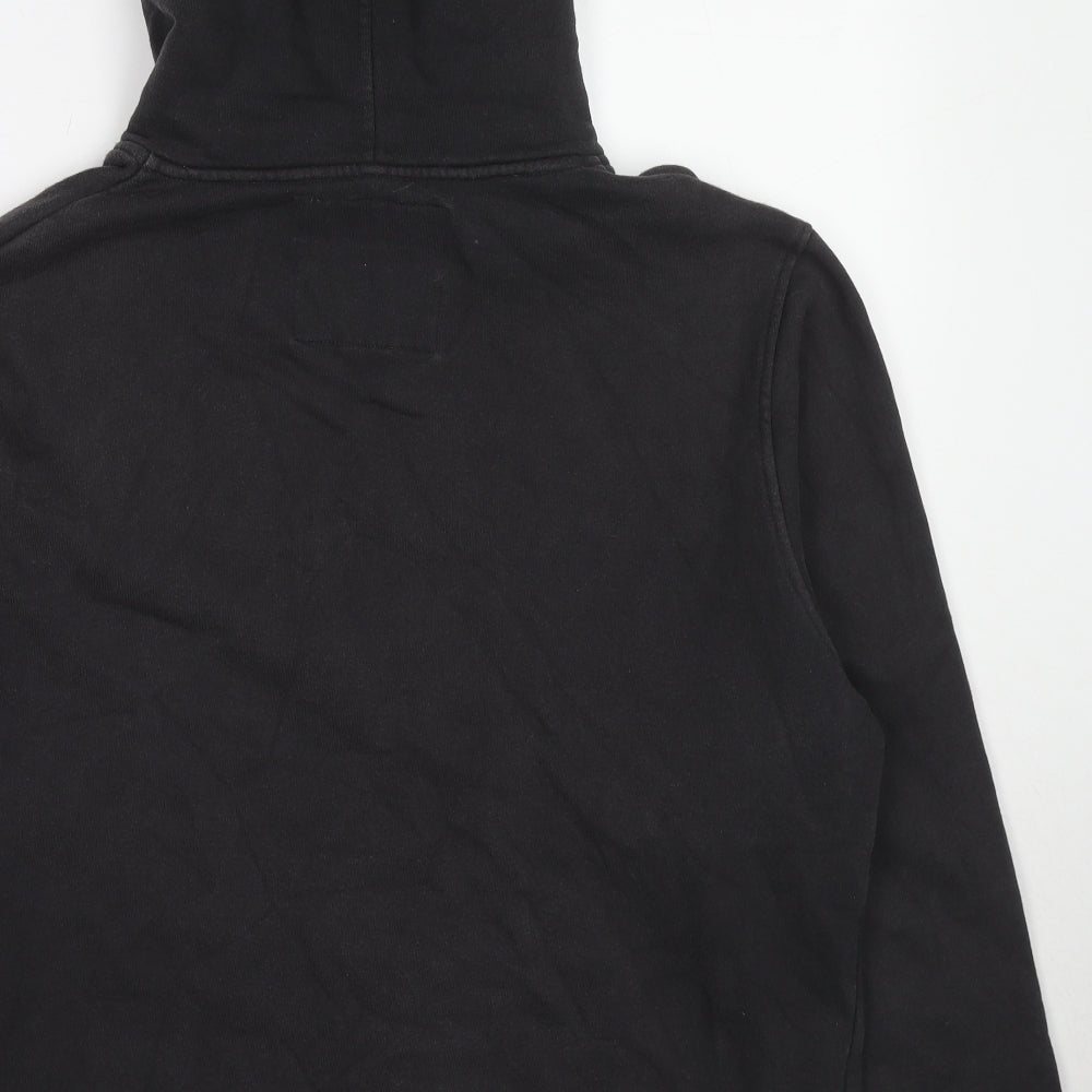 RESERVED Mens Black Cotton Pullover Hoodie Size XL