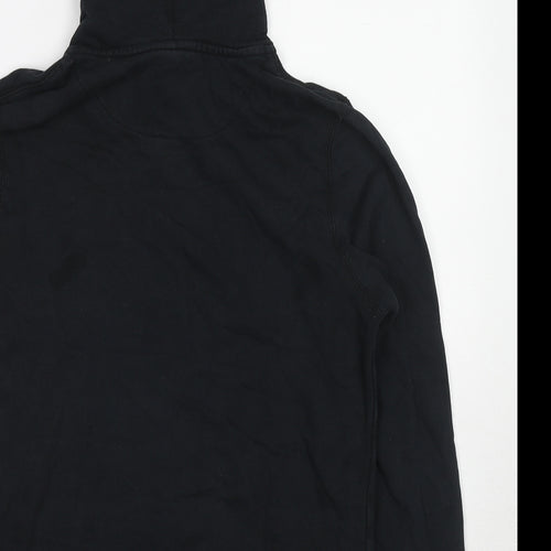 Nike Womens Black Cotton Full Zip Hoodie Size S Zip
