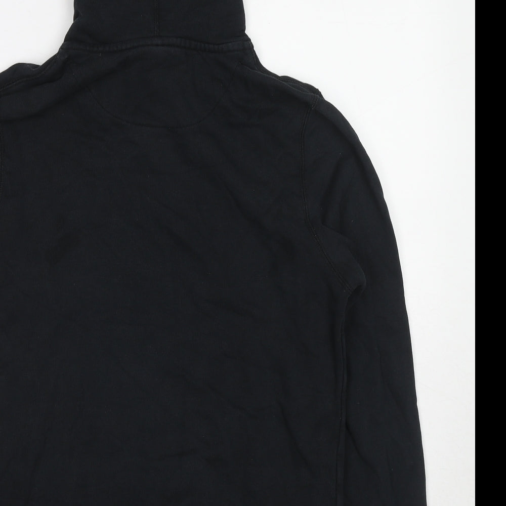 Nike Womens Black Cotton Full Zip Hoodie Size S Zip
