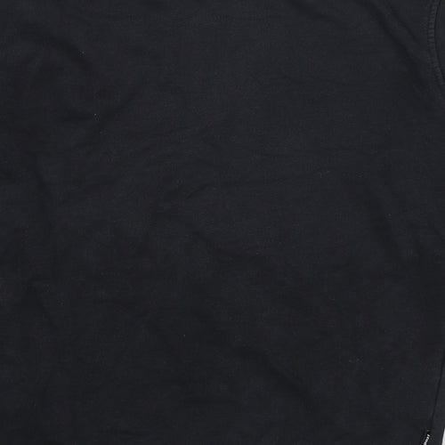 Reebok Mens Black Cotton Pullover Sweatshirt Size XS