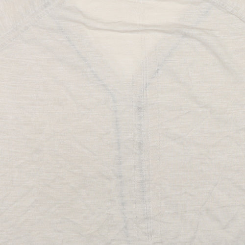 NEXT Womens Beige V-Neck Acrylic Cardigan Jumper Size XL
