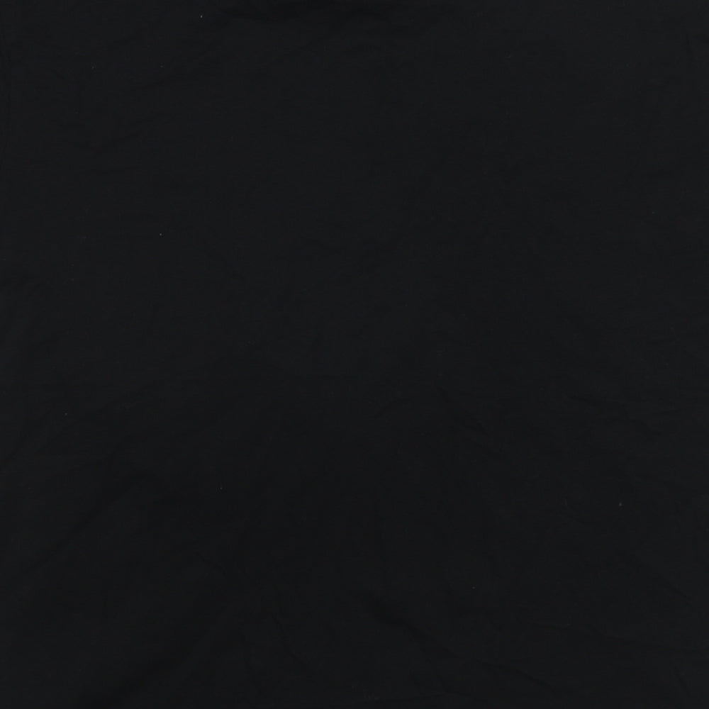 NEXT Mens Black Cotton T-Shirt Size M Round Neck