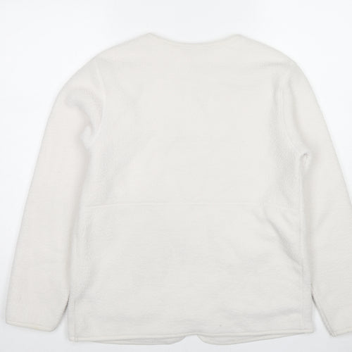 Marks and Spencer Womens White Jacket Size S Zip
