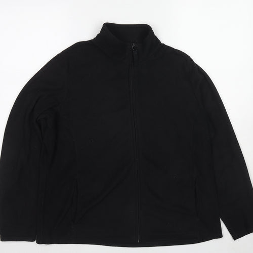 Marks and Spencer Womens Black Jacket Size 20 Zip