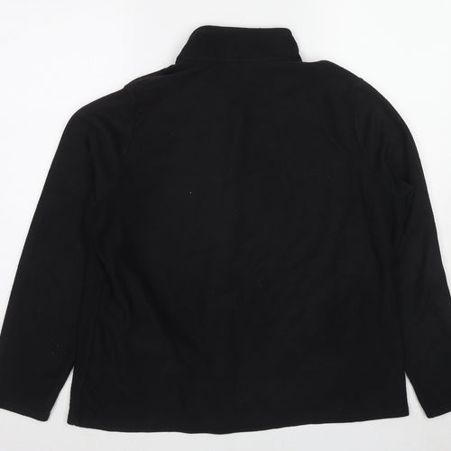 Marks and Spencer Womens Black Jacket Size 20 Zip