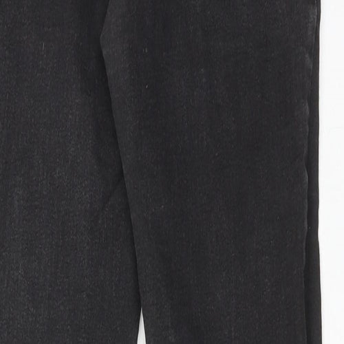New Look Womens Black Cotton Skinny Jeans Size 8 Regular Zip