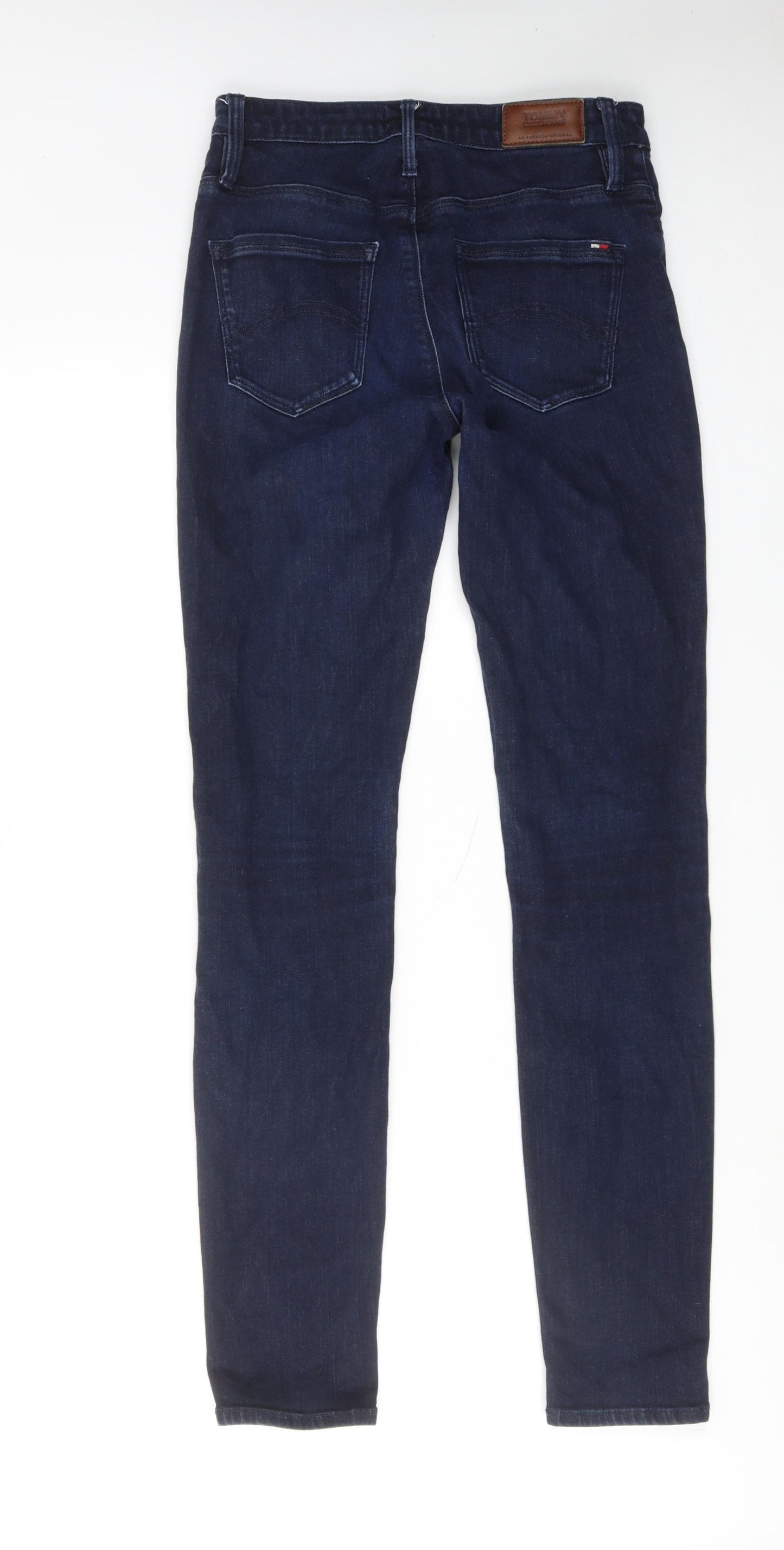 Tommy Hilfiger Mens Blue Cotton Skinny Jeans Size 28 in L32 in Regular Zip