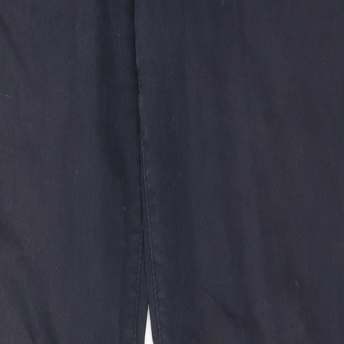 Gap Mens Blue Cotton Trousers Size 32 in L36 in Slim Zip