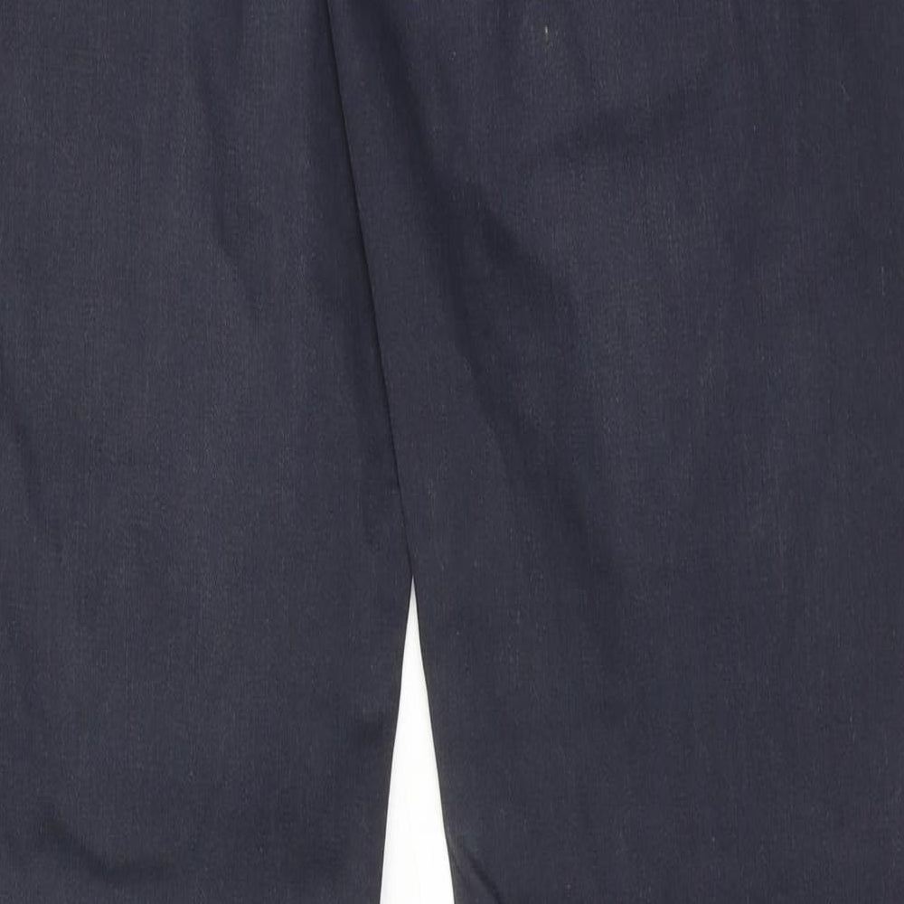 Gap Mens Blue Cotton Trousers Size 32 in L36 in Slim Zip