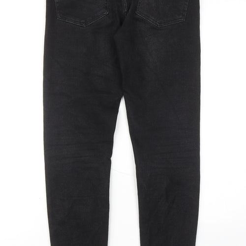 Whistles Womens Black Cotton Skinny Jeans Size 26 in Regular Zip