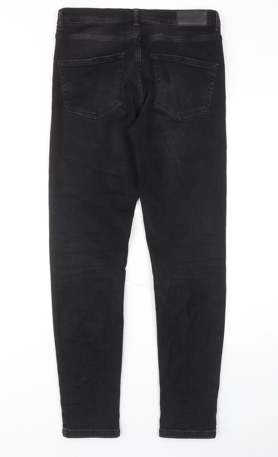 Whistles Womens Black Cotton Skinny Jeans Size 26 in Regular Zip