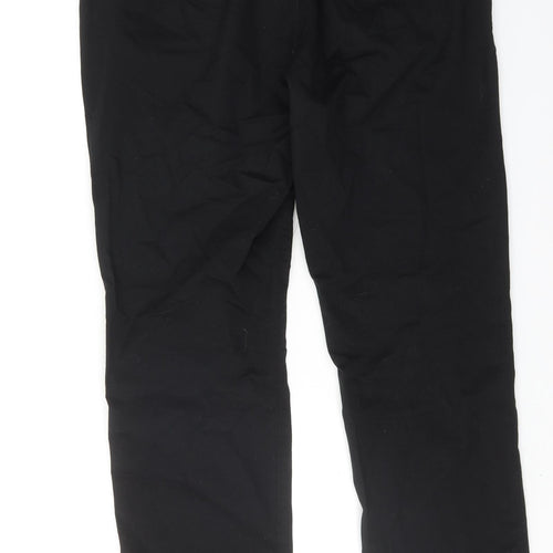 Mossimo Mens Black Cotton Trousers Size 32 in Regular Zip