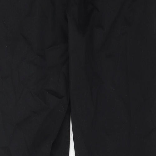 Mossimo Mens Black Cotton Trousers Size 32 in Regular Zip