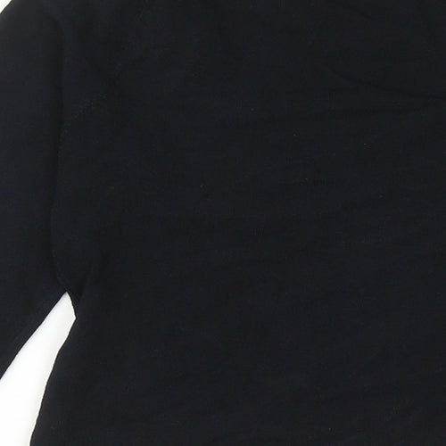 Karen Millen Womens Black Viscose Basic Blouse Size XS Scoop Neck
