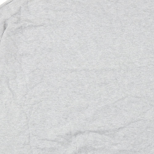 White Stuff Womens Grey Round Neck Cotton Pullover Jumper Size 16