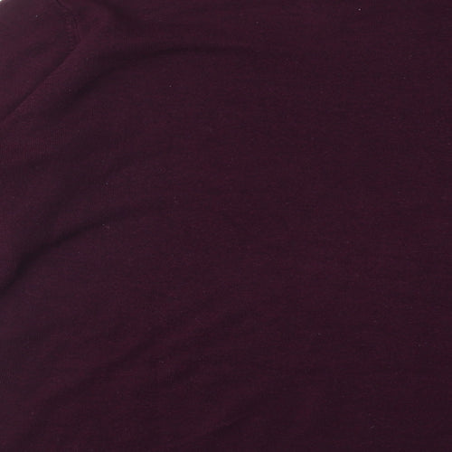 Marks and Spencer Womens Purple Round Neck Acrylic Pullover Jumper Size 24