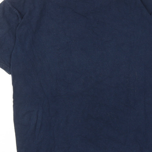 Hard Rock Mens Blue Cotton T-Shirt Size S Round Neck - Hard Rock Miami