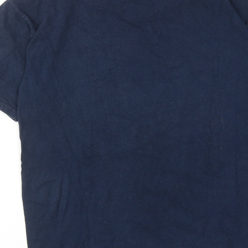 Hard Rock Mens Blue Cotton T-Shirt Size S Round Neck - Hard Rock Miami