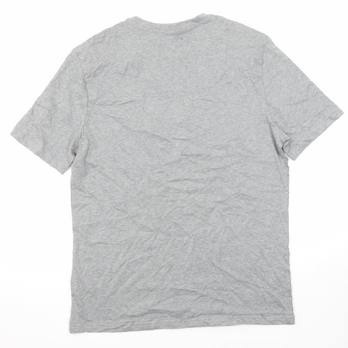 Marks and Spencer Mens Grey Polyester T-Shirt Size M Round Neck