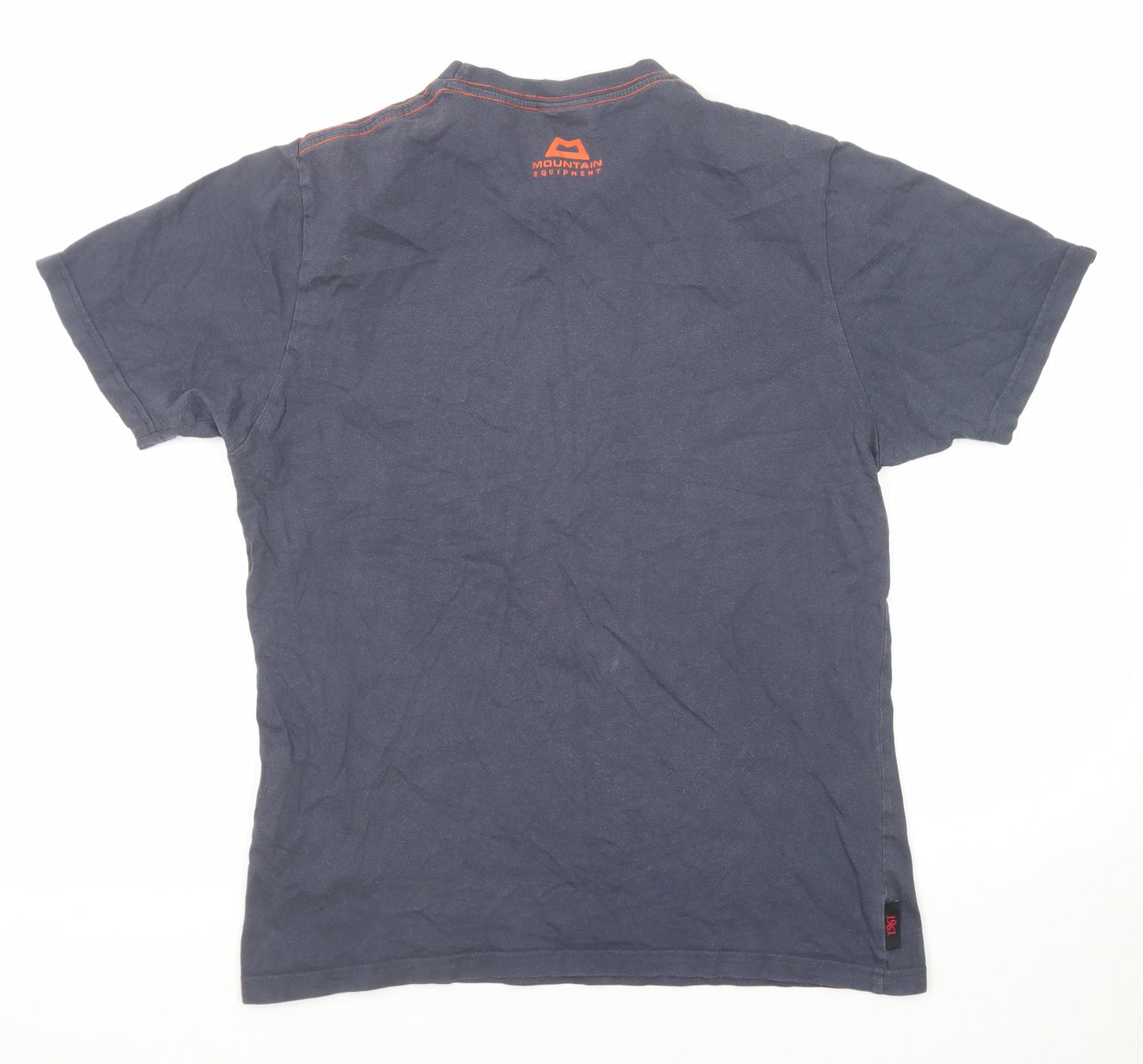 Mountain Equipment Womens Blue Polyester Basic T-Shirt Size S Crew Neck