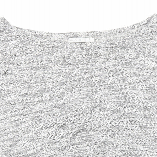 Only Womens Grey Round Neck Viscose Pullover Jumper Size L