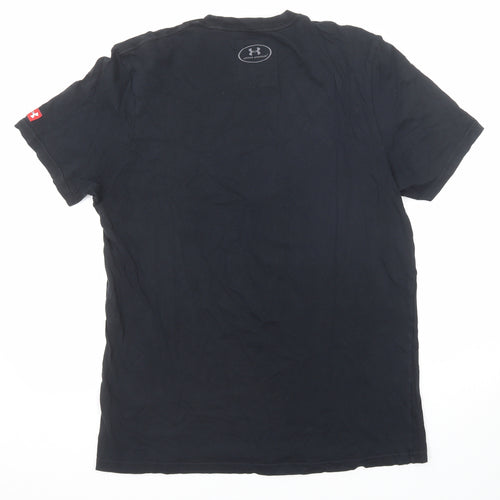 Under armour Mens Black Polyester T-Shirt Size M Round Neck - Muhammad Ali