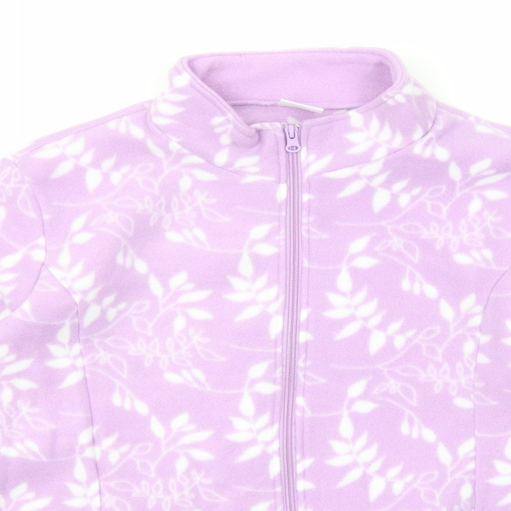 Anne De Lancay Womens Purple Geometric Jacket Size 18 Zip - Size 18-20