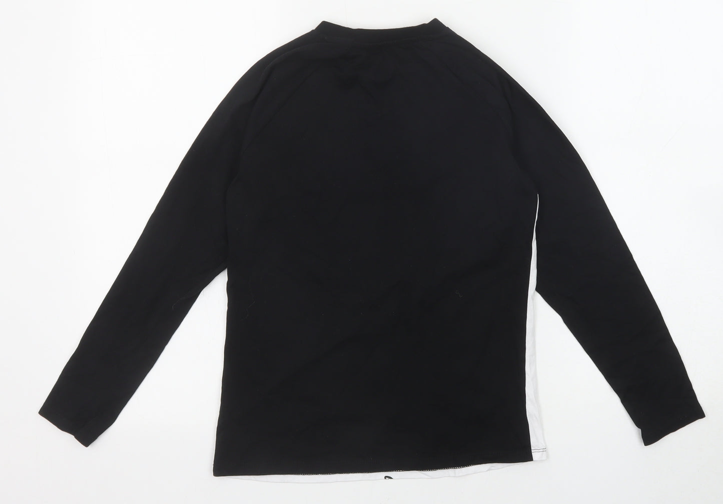 Marvel Boys Black Cotton Basic T-Shirt Size 9-10 Years Round Neck Pullover - Spiderman