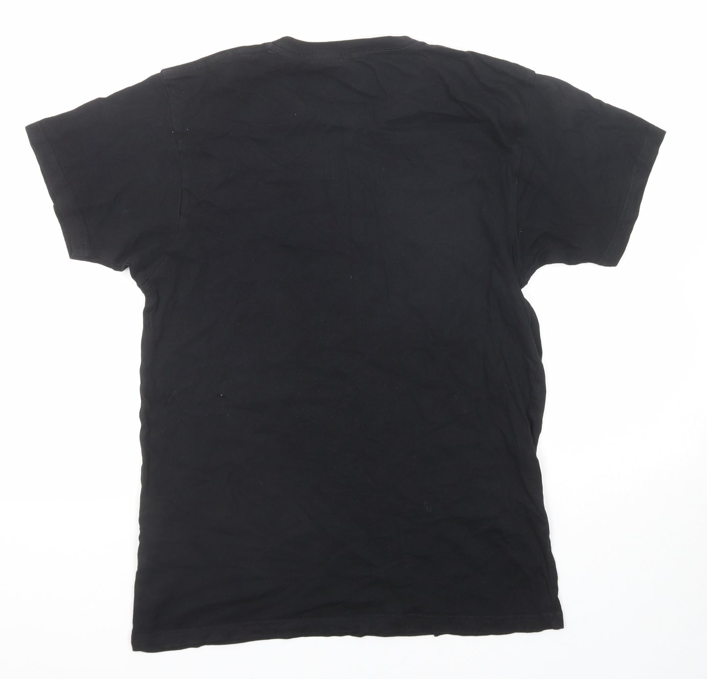 Life Clothing Co Mens Black Cotton T-Shirt Size S Round Neck - Butterfly
