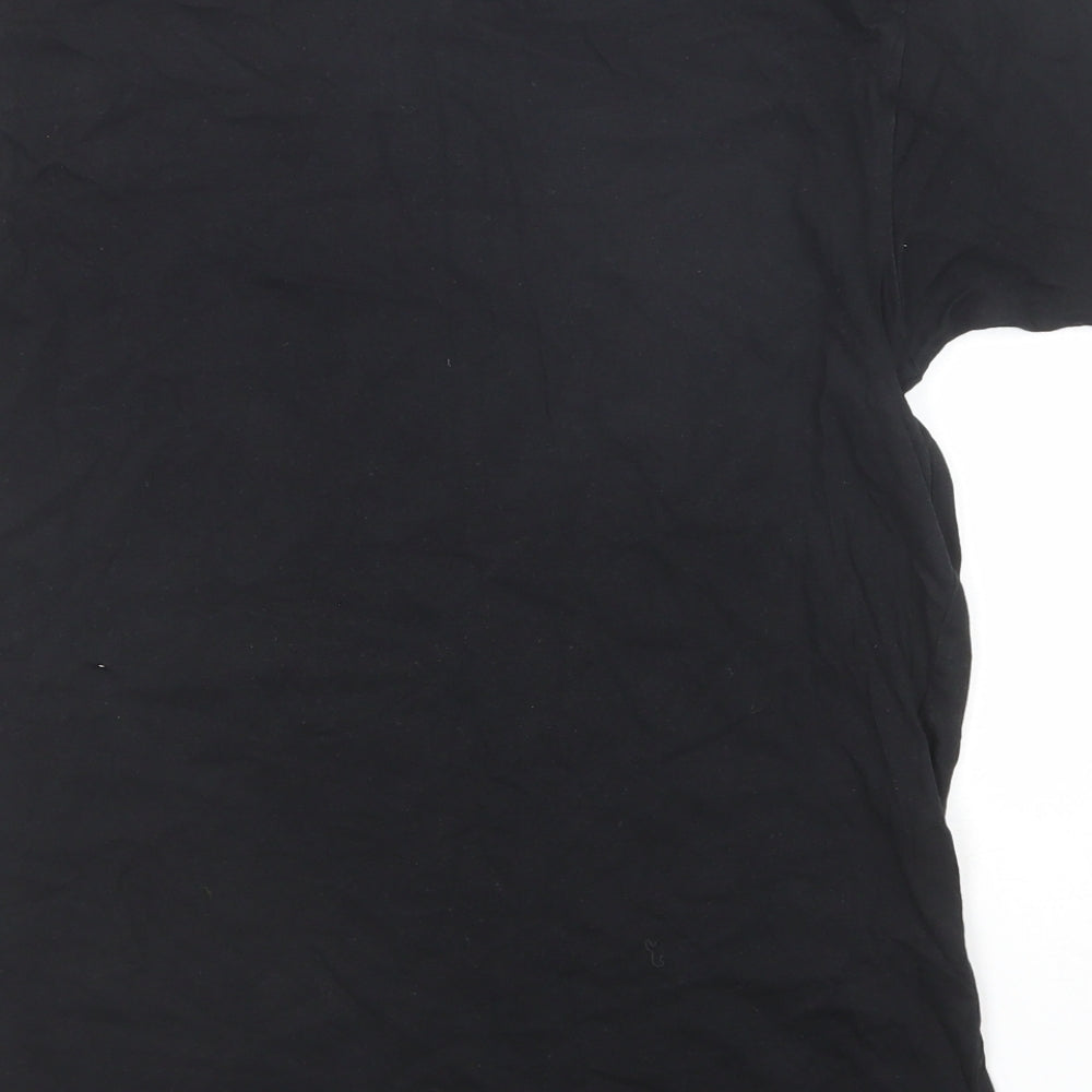 Life Clothing Co Mens Black Cotton T-Shirt Size S Round Neck - Butterfly