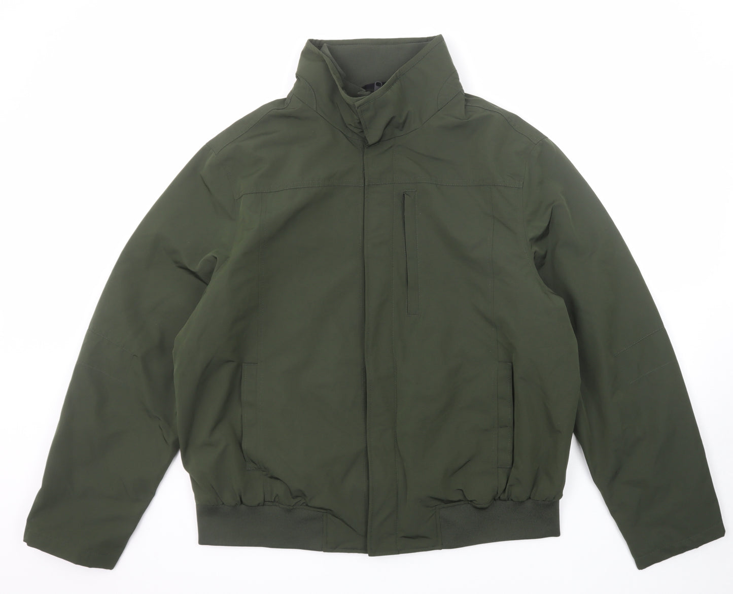 Marks and Spencer Mens Green Bomber Jacket Jacket Size 2XL Zip