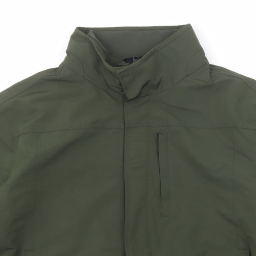 Marks and Spencer Mens Green Bomber Jacket Jacket Size 2XL Zip