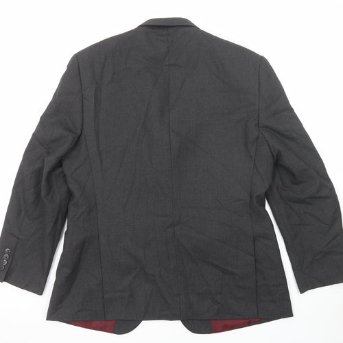 Marks and Spencer Mens Grey Polyester Jacket Suit Jacket Size 42 Regular