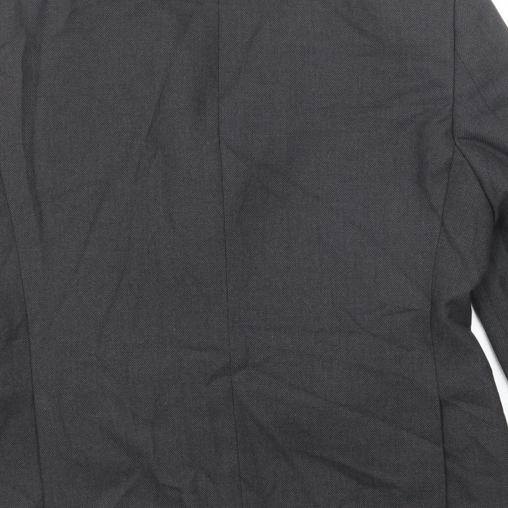 Marks and Spencer Mens Grey Polyester Jacket Suit Jacket Size 42 Regular