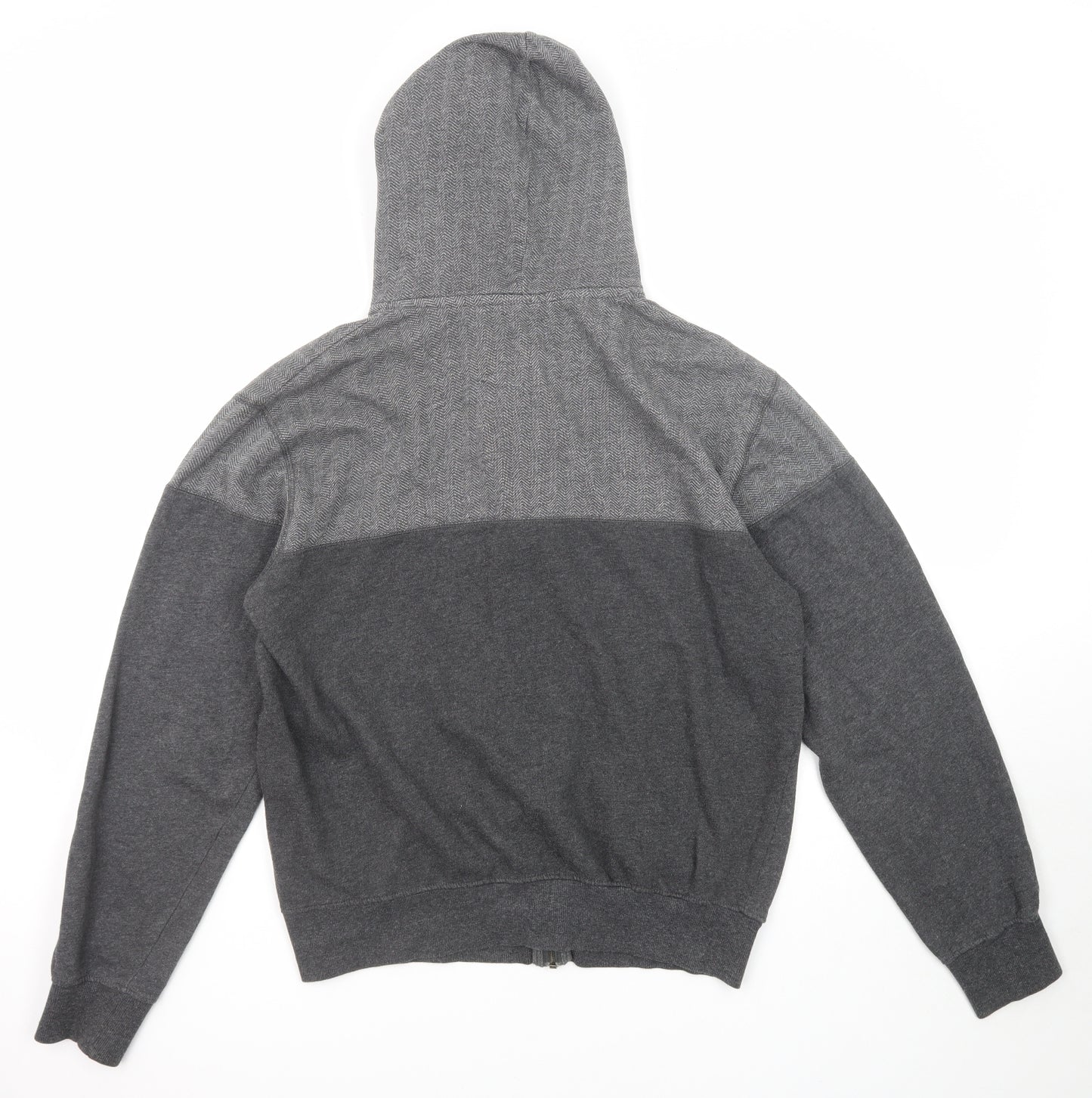 Pierre Cardin Mens Grey Cotton Full Zip Hoodie Size L