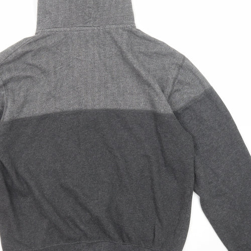 Pierre Cardin Mens Grey Cotton Full Zip Hoodie Size L