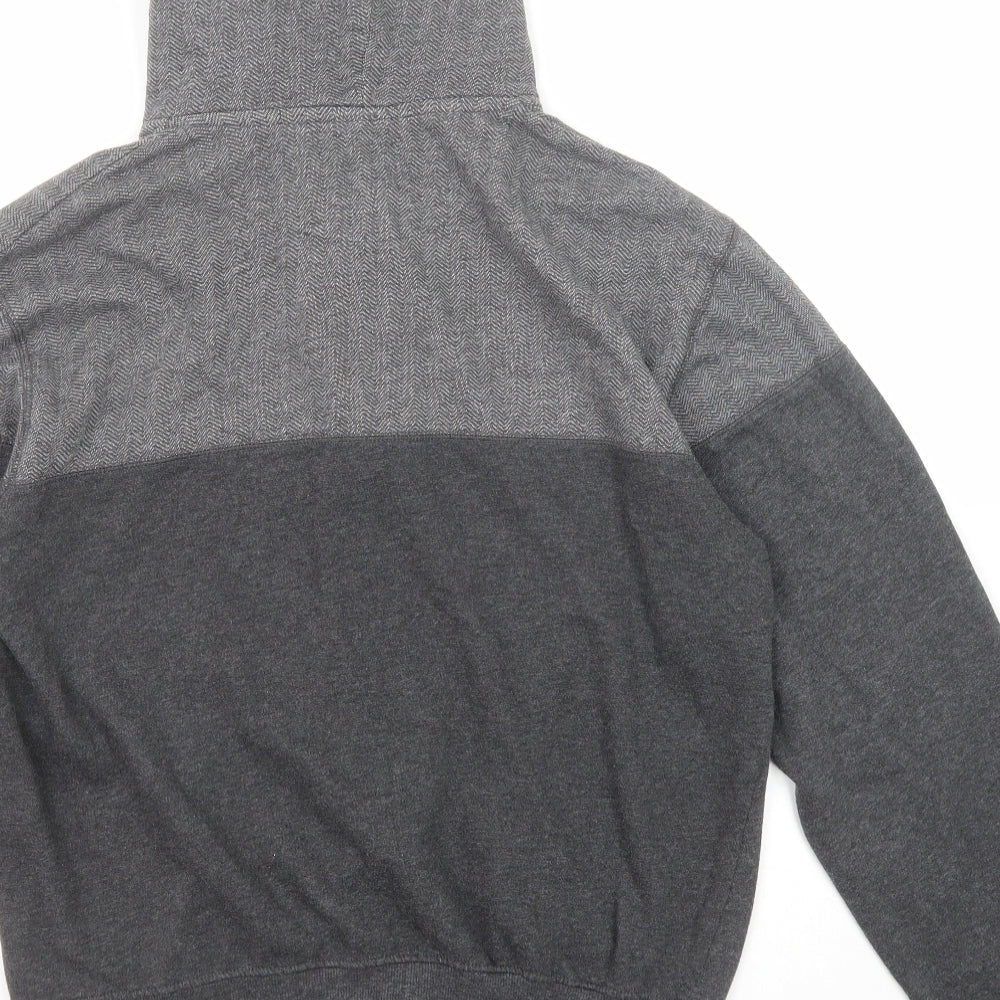 Pierre Cardin Mens Grey Cotton Full Zip Hoodie Size L