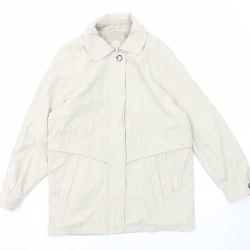 Berkertex Womens Ivory Jacket Size 10 Zip
