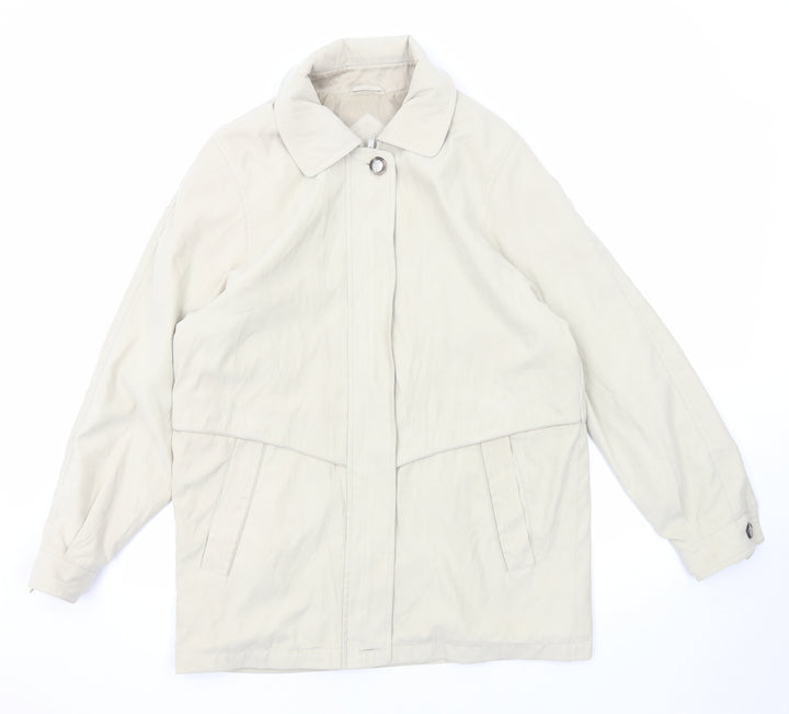 Berkertex Womens Ivory Jacket Size 10 Zip