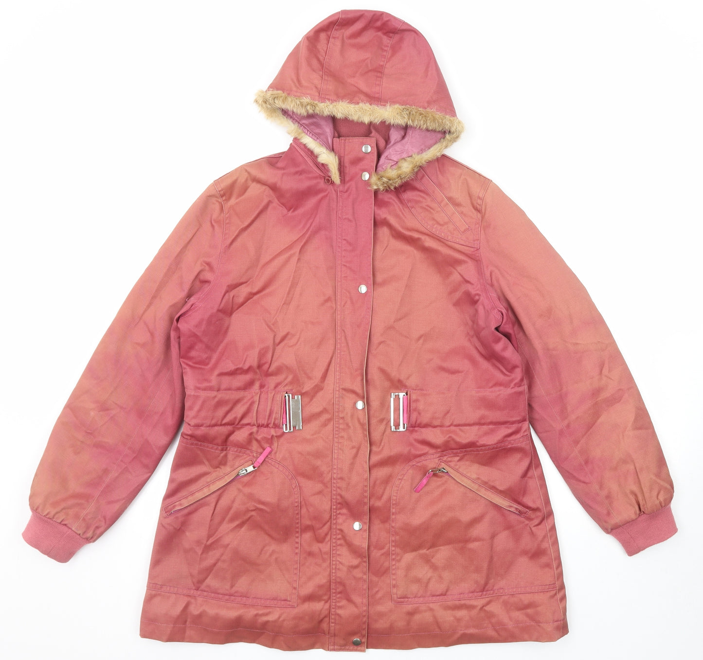 Macklon Womens Pink Jacket Size 10 Zip