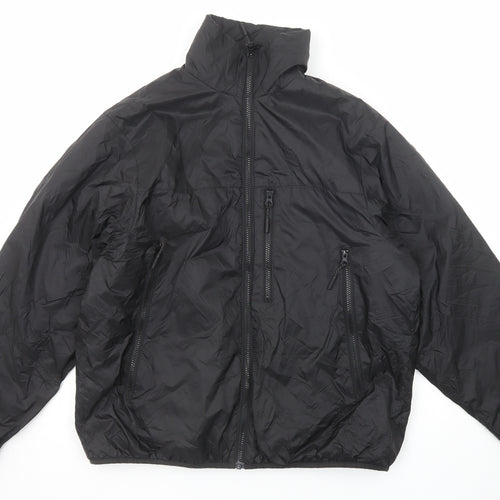 H&M Mens Black Jacket Size S Zip